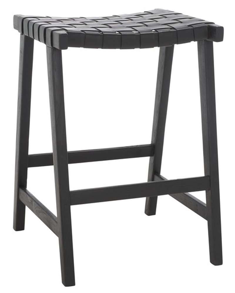 Safavieh - Abreu Rectangle Counter Stool - Black - BST1013G veiw 3