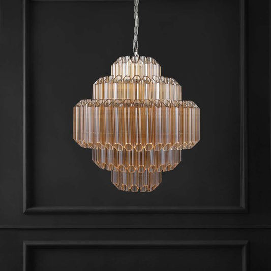 Safavieh - Couture - Adaline Glass Chandelier - Nickle - CTL1056A veiw 1