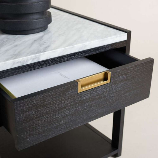 Safavieh - Adeline 1 Drawer Nightstand - Black - SFV7202B veiw 2