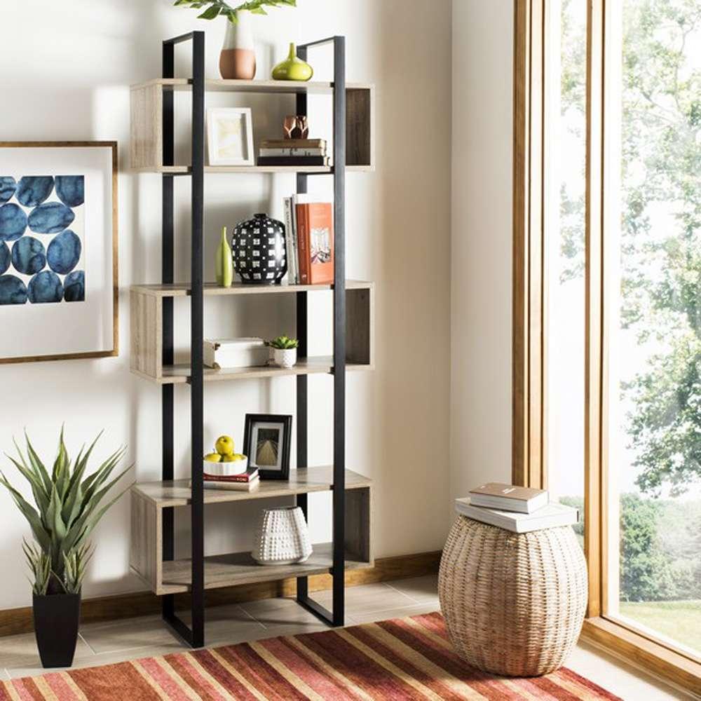 Safavieh - Adhara Etagere - Light Brown - Black - FOX4278A veiw 2