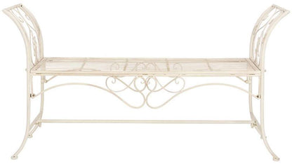 Safavieh - Adina Bench - Distressed White  - PAT5016A veiw 1