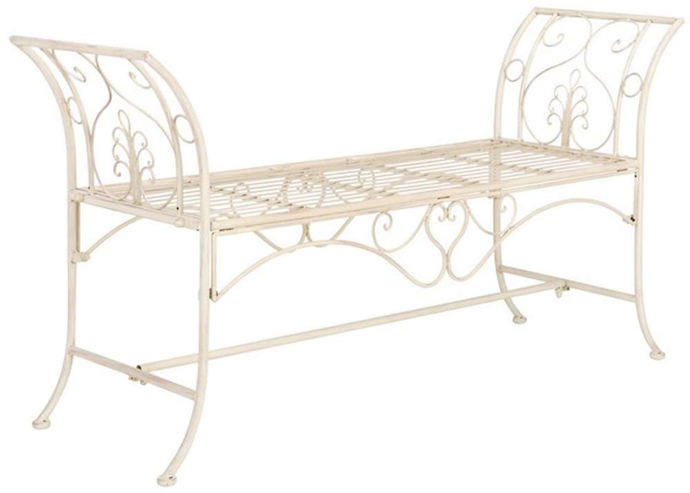 Safavieh - Adina Bench - Distressed White  - PAT5016A veiw 3