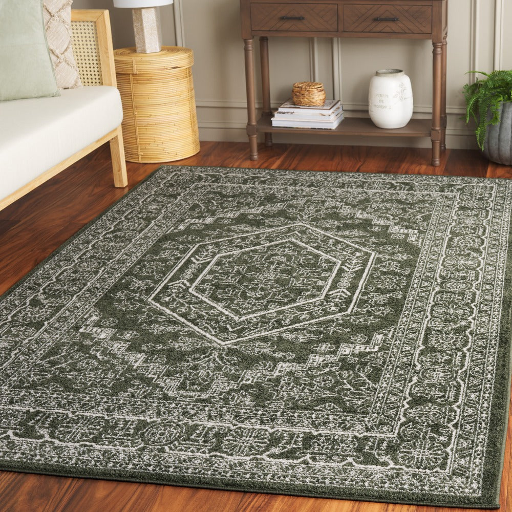 Safavieh - Adirondack  108Y Dark Green / Ivory - 10" X 14" - ADR108Y-10 view 2