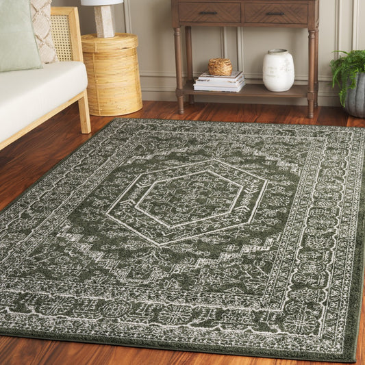 Safavieh - Adirondack  108Y Dark Green / Ivory - 10" X 14" - ADR108Y-10 view 2