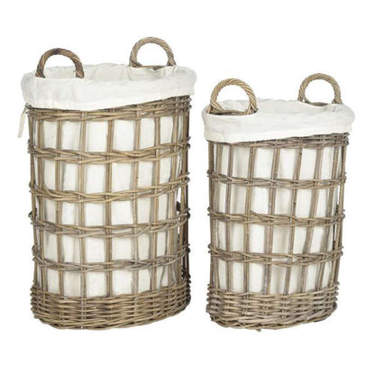 Safavieh - Adisa Set Of 2 Laundry Basket - Grey - SEA7009A veiw 2