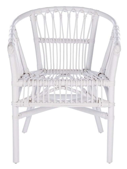 Safavieh - Adriana Rattan Accent Chair - White  (Set of 2) - ACH6505B-SET2 veiw 1