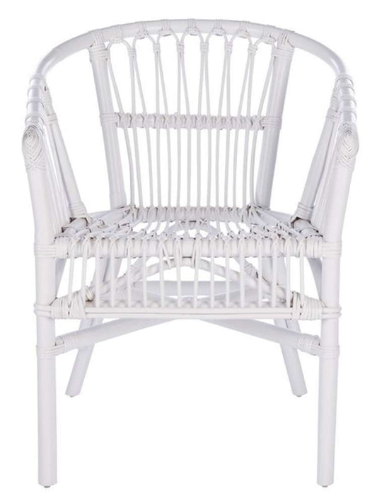 Safavieh - Adriana Rattan Accent Chair - White  (Set of 2) - ACH6505B-SET2 veiw 1