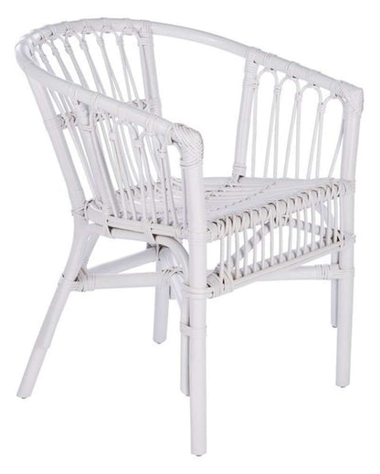 Safavieh - Adriana Rattan Accent Chair - White  (Set of 2) - ACH6505B-SET2 veiw 2