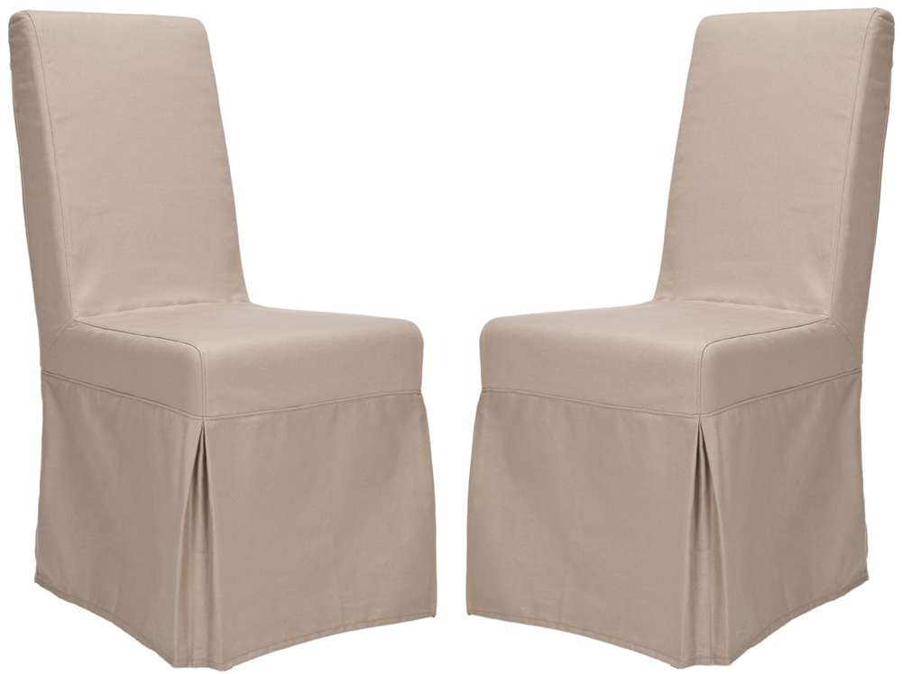 Safavieh - Adrianna Slip Cover Chair - Ecru  (Set of 2) - MCR4521A-SET2 veiw 1