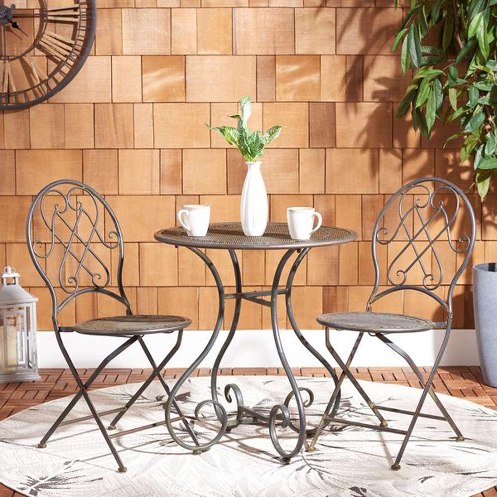 Safavieh - Adriel 3Pc Bistro Set - Black Rust  - PAT5031E veiw 2