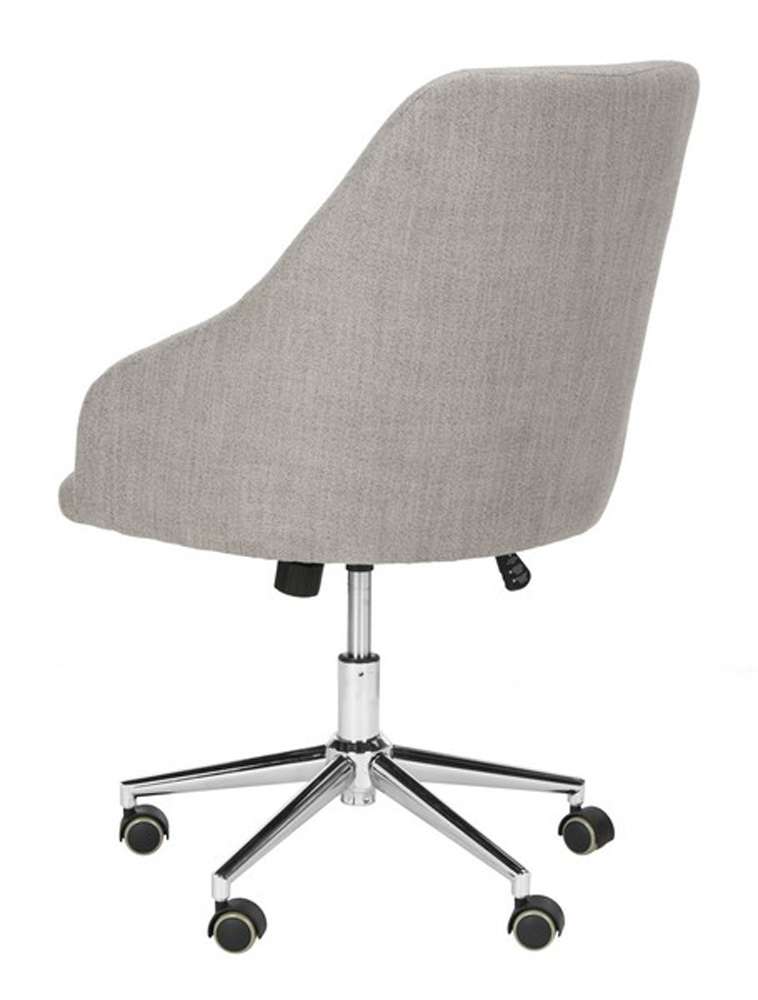 Safavieh - Adrienne Swivel Office Chair - Grey - Chrome - OCH4501A veiw 1