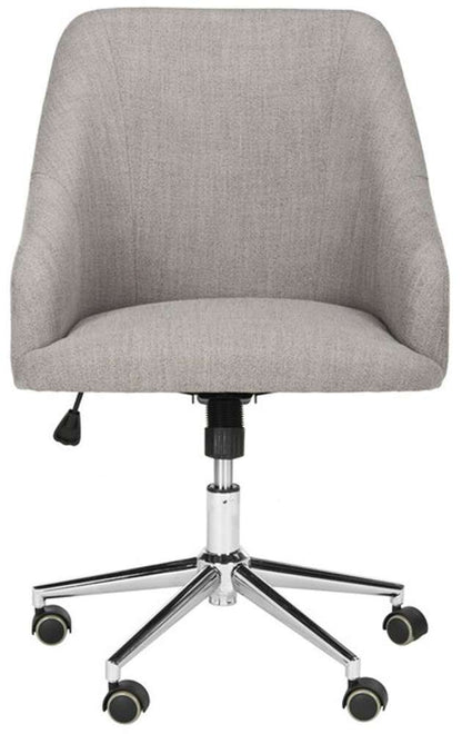 Safavieh - Adrienne Swivel Office Chair - Grey - Chrome - OCH4501A veiw 2