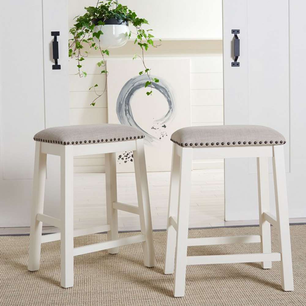 Safavieh - Aero Counter Stool - White  (Set of 2) - STL9218A-SET2 veiw 2