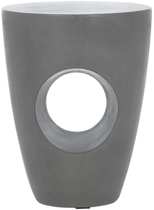 Safavieh - Aishi In/Outdoor Accent Stool - Dark Grey - VNN1007A veiw 1