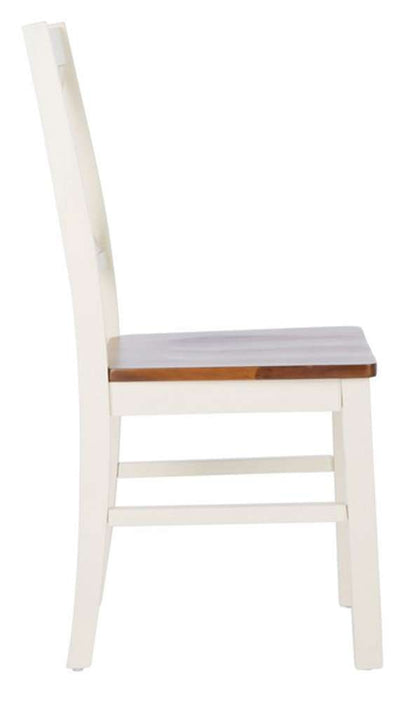 Safavieh - Akash Dining Chair - White - Natural  (Set of 2) - DCH9210A-SET2 veiw 2