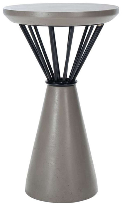 Safavieh - Akiko Concrete Accent Table - Dark Grey - VNN1028A veiw 1