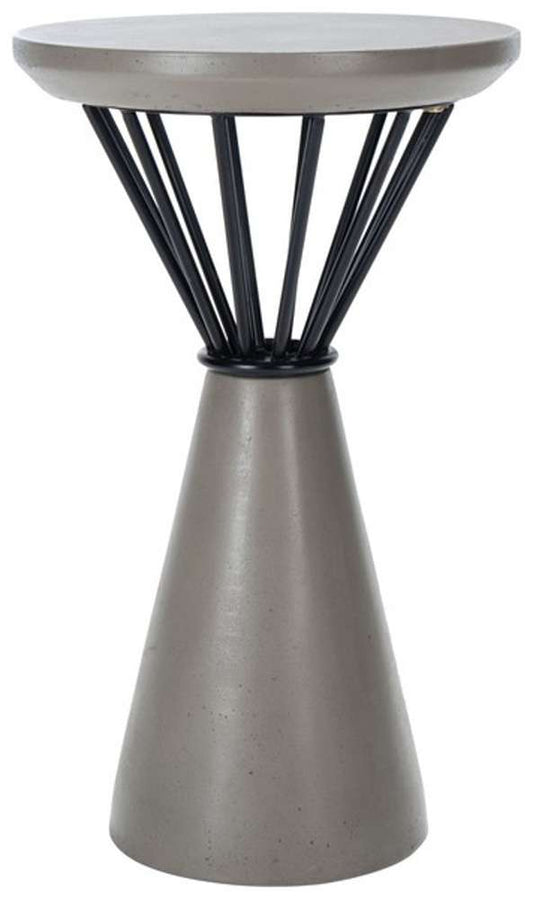 Safavieh - Akiko Concrete Accent Table - Dark Grey - VNN1028A veiw 1