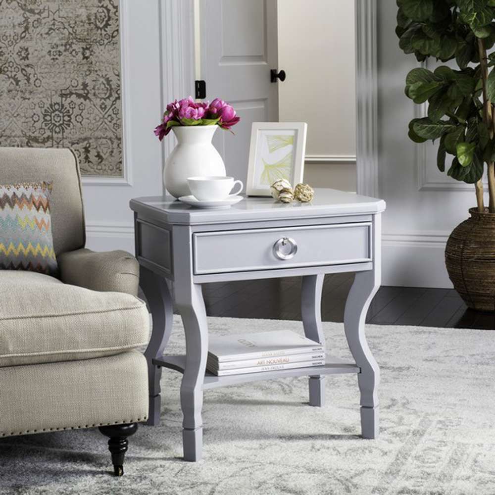Safavieh - Alaia Side Table - Grey - FOX6275C veiw 2