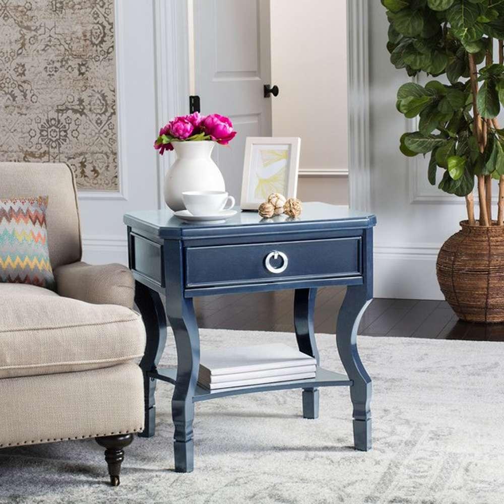 Safavieh - Alaia Side Table - Navy - FOX6275D veiw 2