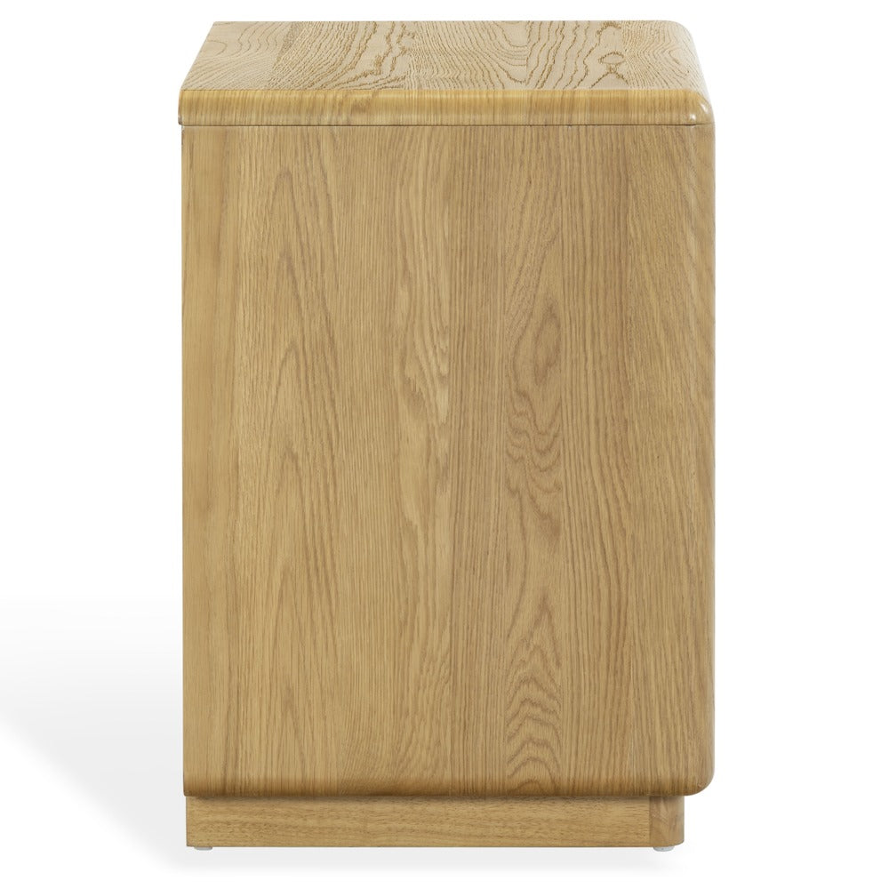 Safavieh - Alanna Carved Wood 2 Drawer Nightstand / Brown Oak - SFV2236B view 3
