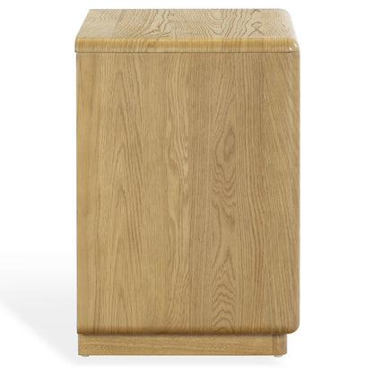 Safavieh - Alanna Carved Wood 2 Drawer Nightstand / Brown Oak - SFV2236B view 3