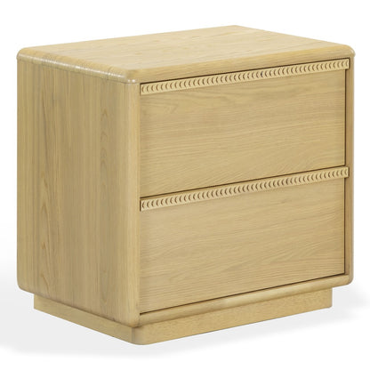 Safavieh - Alanna Carved Wood 2 Drawer Nightstand / Oak - SFV2236A view 3