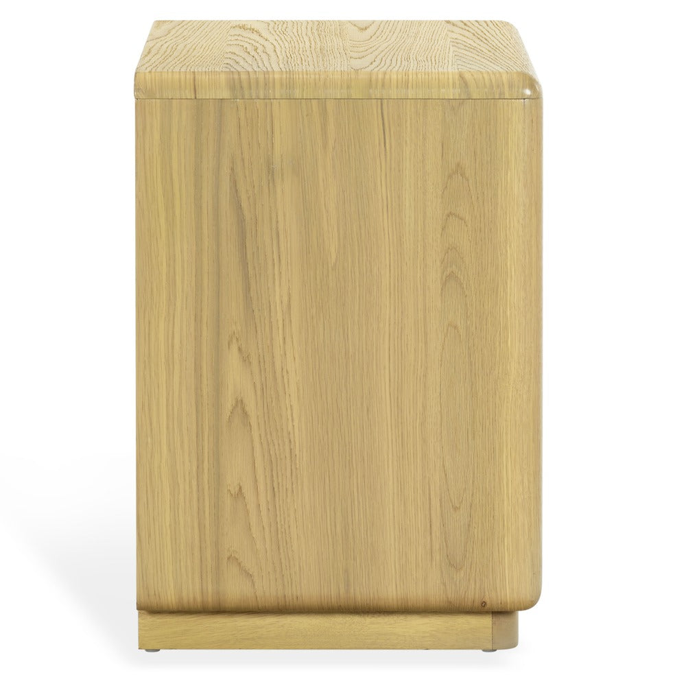 Safavieh - Alanna Carved Wood 2 Drawer Nightstand / Oak - SFV2236A view 4