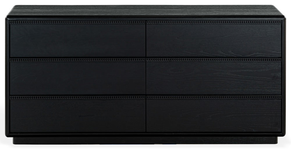Safavieh - Alanna Carved Wood 6 Drawer Dresser / Black - SFV2237C view 1