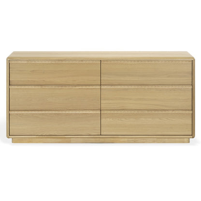 Safavieh - Alanna Carved Wood 6 Drawer Dresser / Oak - SFV2237A view 1