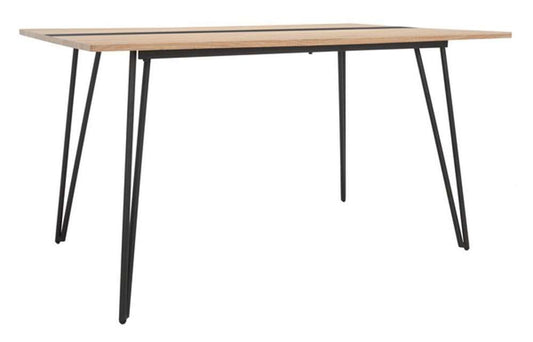 Safavieh - Alarick Dining Table - Natural - Black - DTB5802A veiw 1