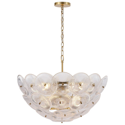 Safavieh - Alberta Glass And Metal Chandelier / Clear / Gold - CTL1117A view 2