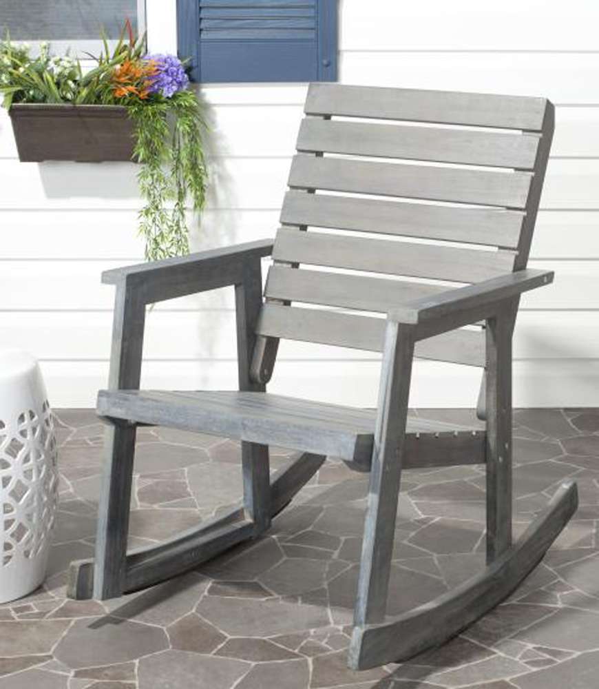 Safavieh - Alexei Rocking Chair - Ash Grey - FOX6702A veiw 2