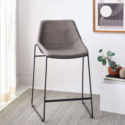 Safavieh - Alexis Midcentury Counterstool - Ash - Black - BST3000E veiw 2