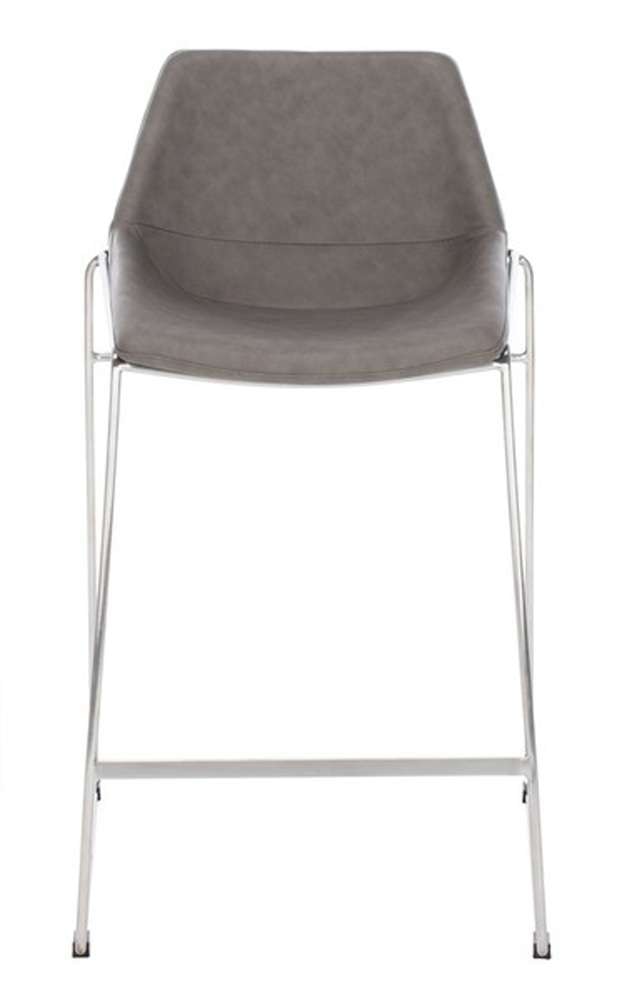 Safavieh - Alexis Midcentury Counterstool - Ash - Silver - BST3000B veiw 1
