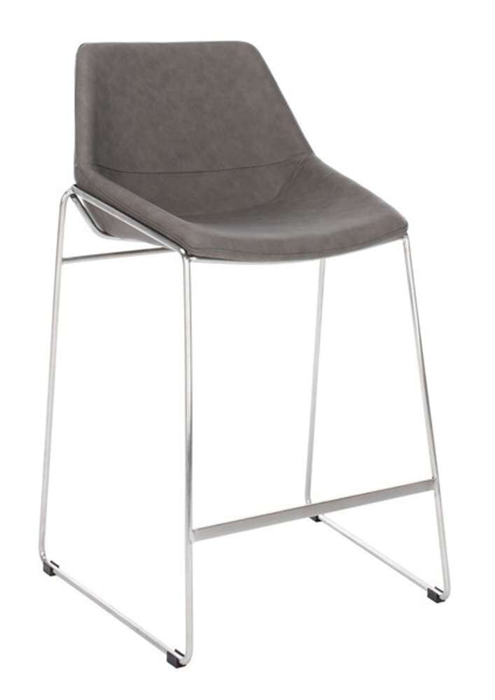 Safavieh - Alexis Midcentury Counterstool - Ash - Silver - BST3000B veiw 3