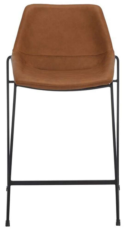 Safavieh - Alexis Midcentury Counterstool - Cognac - Black - BST3000F veiw 1