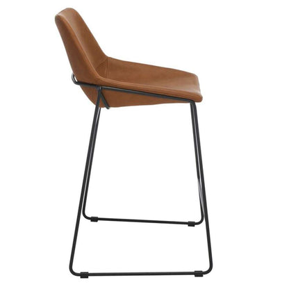 Safavieh - Alexis Midcentury Counterstool - Cognac - Black - BST3000F veiw 4