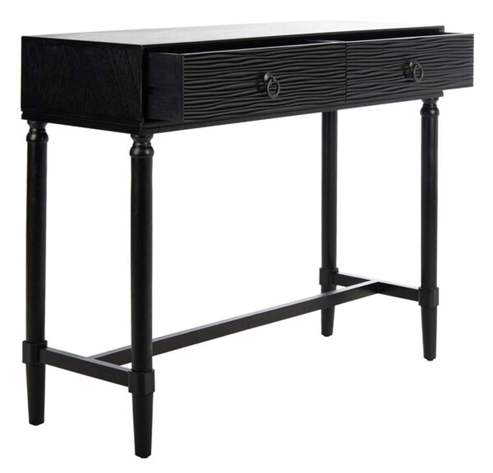 Safavieh - Aliyah 2Drw Console Table - Black - CNS5729A veiw 4