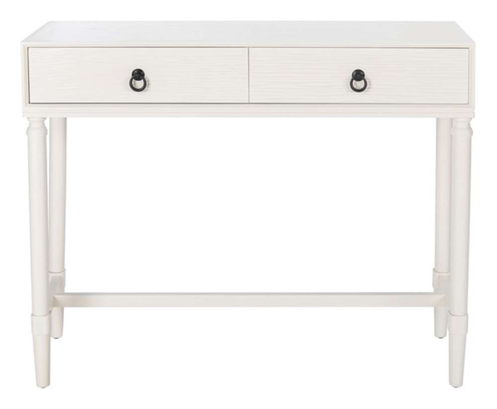 Safavieh - Aliyah 2Drw Console Table - Distrssed White - CNS5729D veiw 1