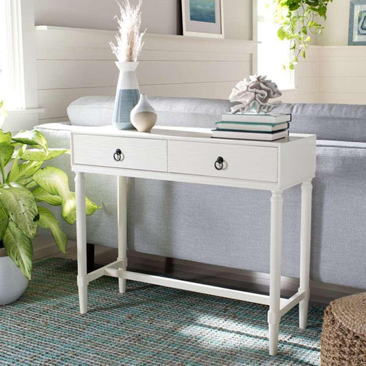 Safavieh - Aliyah 2Drw Console Table - Distrssed White - CNS5729D veiw 2