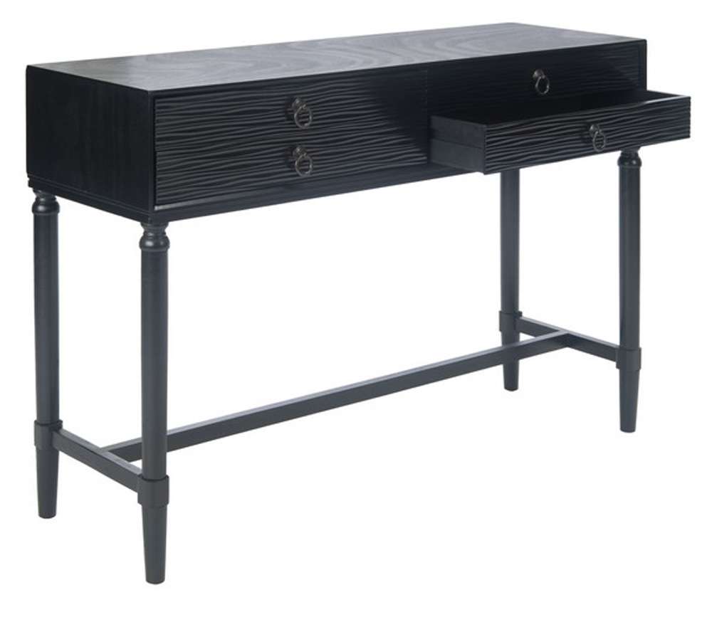 Safavieh - Aliyah 4Drw Console Table - Black - CNS5730A veiw 4