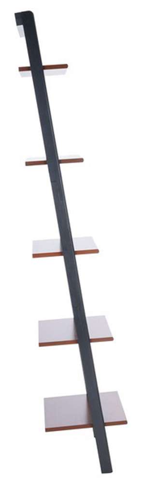 Safavieh - Allaire 5 Tier Leaning Etagere - Honey Brown - Charcoal - ETG9400A veiw 3