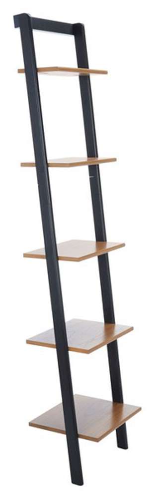 Safavieh - Allaire 5 Tier Leaning Etagere - Natural - Charcoal - ETG9400C veiw 3