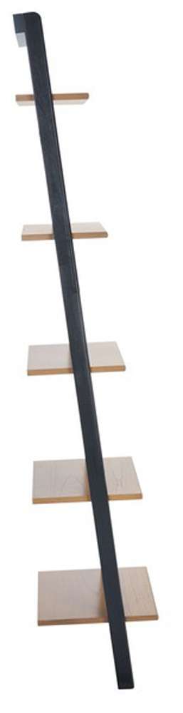 Safavieh - Allaire 5 Tier Leaning Etagere - Natural - Charcoal - ETG9400C veiw 4
