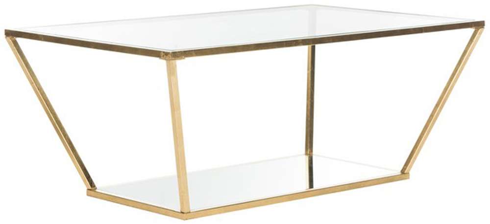 Safavieh - Allene Coffee Table - Gold - Clear - FOX2601A veiw 3