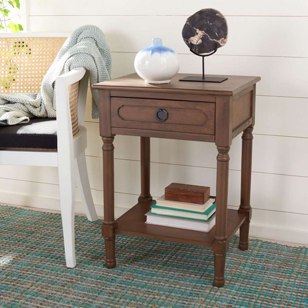 Safavieh - Allura 1Drw Accent Table - Brown - ACC5718C view 2