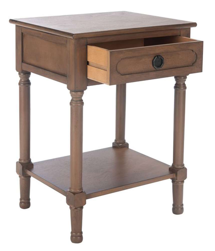 Safavieh - Allura 1Drw Accent Table - Brown - ACC5718C veiw 4