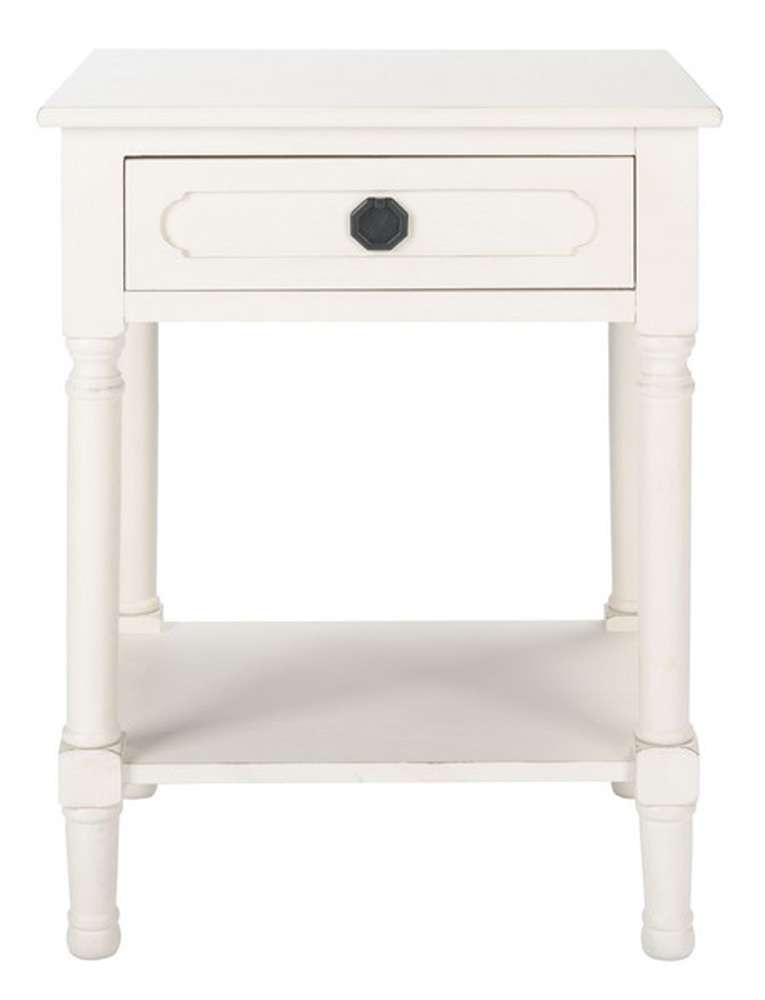 Safavieh - Allura 1Drw Accent Table - Distressed - White - ACC5718A view 1