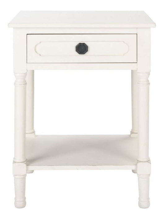 Safavieh - Allura 1Drw Accent Table - Distressed - White - ACC5718A veiw 1