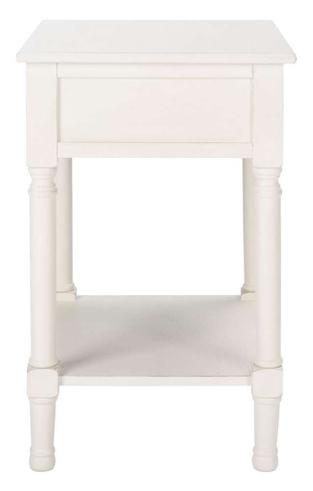 Safavieh - Allura 1Drw Accent Table - Distressed - White - ACC5718A veiw 3